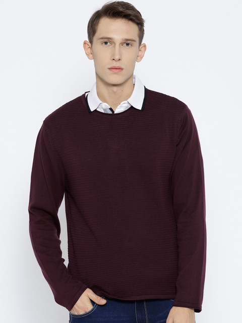 

John Players Men Burgundy Sweater