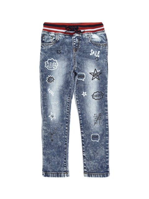 

CHALK by Pantaloons Boys Blue Tapered Fit Mid-Rise Clean Look Jeans