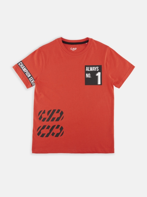 

Ajile by Pantaloons Boys Red Printed Round Neck T-shirt