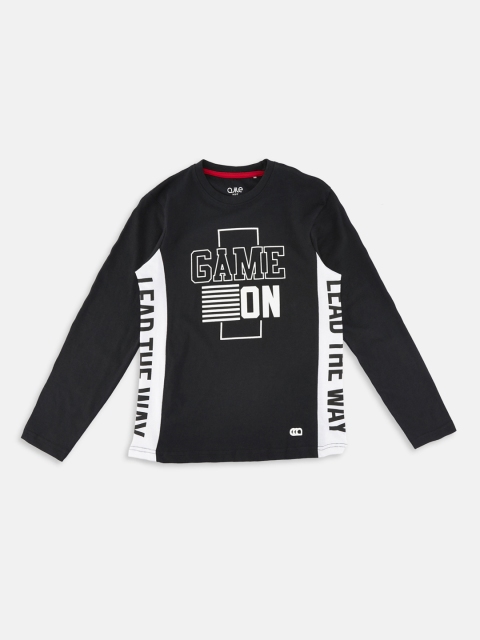 

Ajile by Pantaloons Boys Black Printed Round Neck T-shirt