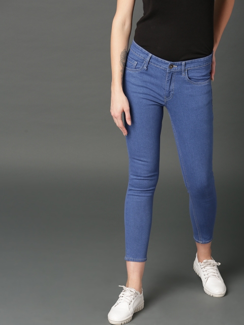 

Roadster Women Blue Skinny Fit Mid-Rise Clean Look Stretchable Jeans