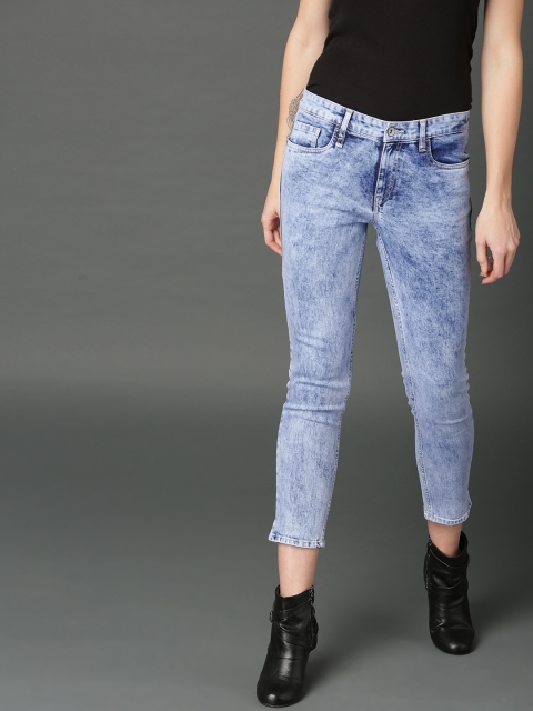 

Roadster Women Blue Skinny Fit Mid-Rise Clean Look Stretchable Jeans