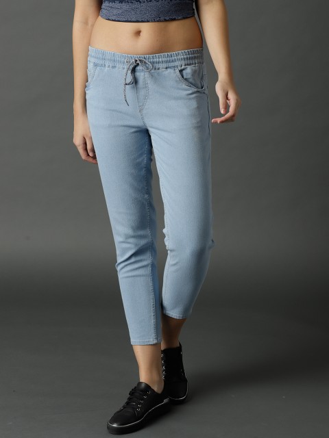 

Roadster Women Blue Slim Fit Mid-Rise Clean Look Stretchable Cropped Jeans