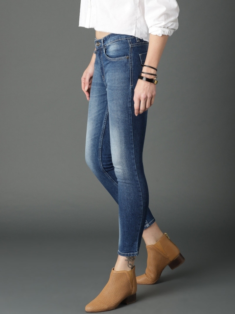 

Roadster Women Blue Skinny Fit Mid-Rise Clean Look Stretchable Jeans