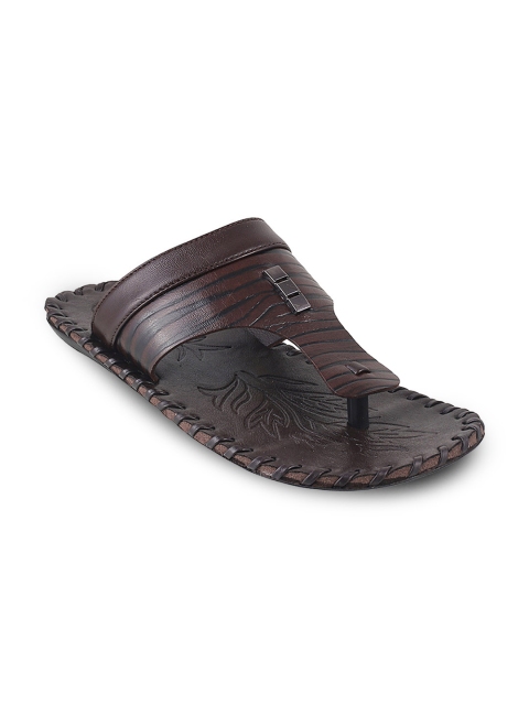 

Mochi Men Brown Comfort Leather Sandals