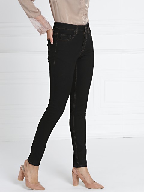 

all about you Women Black Skinny Fit Mid-Rise Clean Look Stretchable Jeans