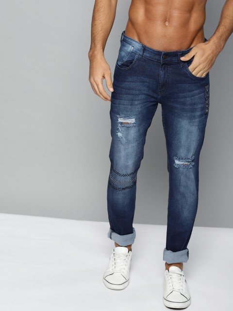 

Kook N Keech Star Wars Men Blue Skinny Fit Mid-Rise Mildly Distressed Look Jeans