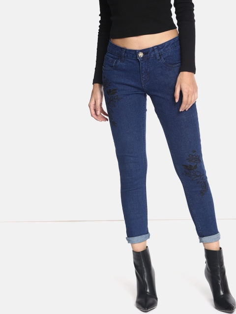 

Kook N Keech Women Blue Skinny Fit Mid-Rise Clean Look Stretchable Jeans