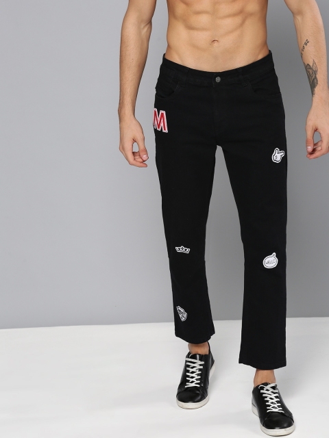 

Kook N Keech Disney Men Black Slim Cropped Fit Mid-Rise Clean Look Stretchable Jeans