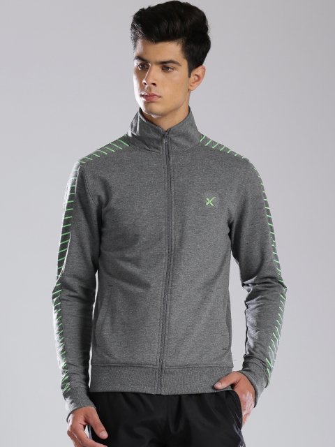 

HRX by Hrithik Roshan Grey Melange Sports Training Active Sweatshirt
