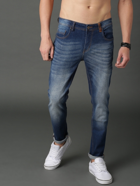 

Roadster Men Navy Blue Skinny Fit Mid-Rise Clean Look Stretchable Jeans
