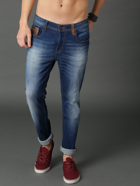 

Roadster Men Navy Blue Skinny Fit Mid-Rise Clean Look Stretchable Jeans