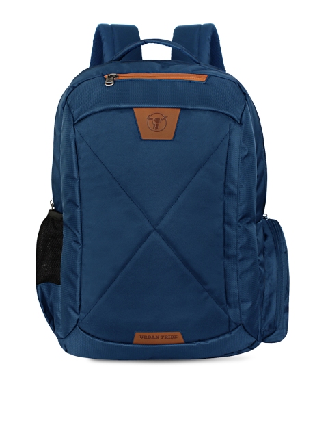 

URBAN TRIBE Unisex Blue & Brown Solid Backpack