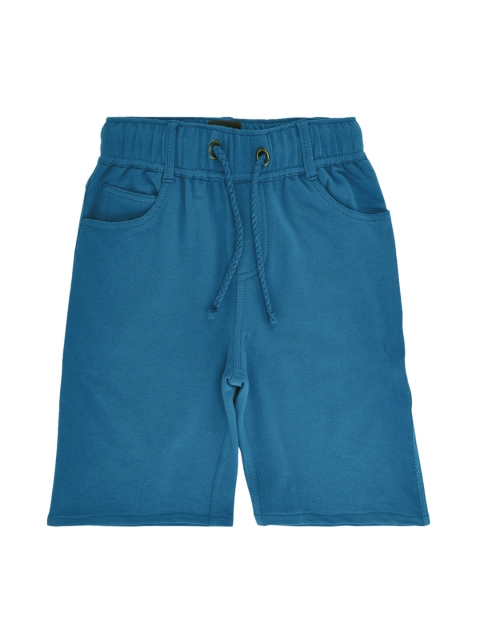 

CHALK by Pantaloons Boys Teal Blue Solid Regular Fit Regular Shorts