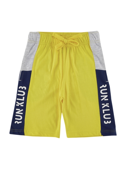 

CHALK by Pantaloons Boys Yellow Printed Regular Fit Regular Shorts