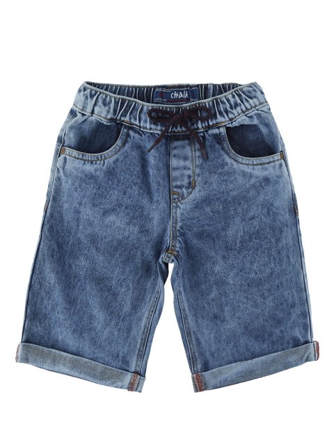 

CHALK by Pantaloons Boys Blue Washed Regular Fit Denim Shorts
