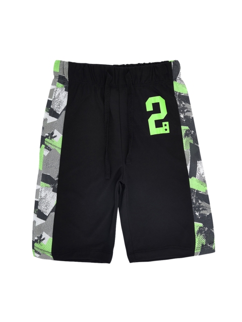

CHALK by Pantaloons Boys Black Printed Regular Fit Regular Shorts