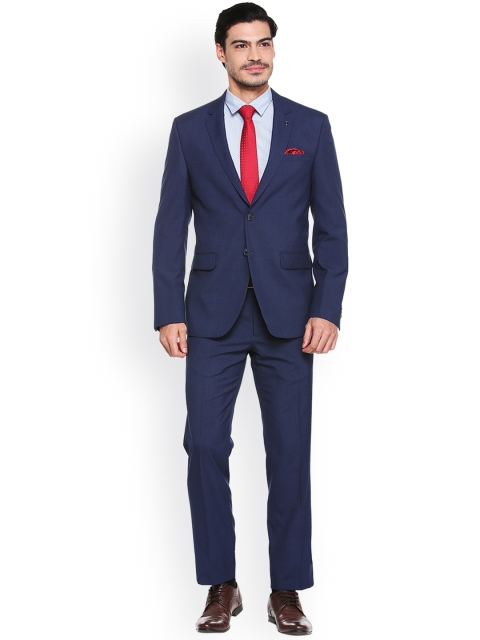 

Van Heusen Men Blue Single Breasted Slim Fit Suit