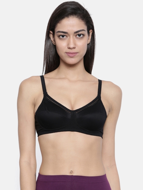 

Bitz Black Solid Non-Wired Non Padded Everyday Bra EMB001