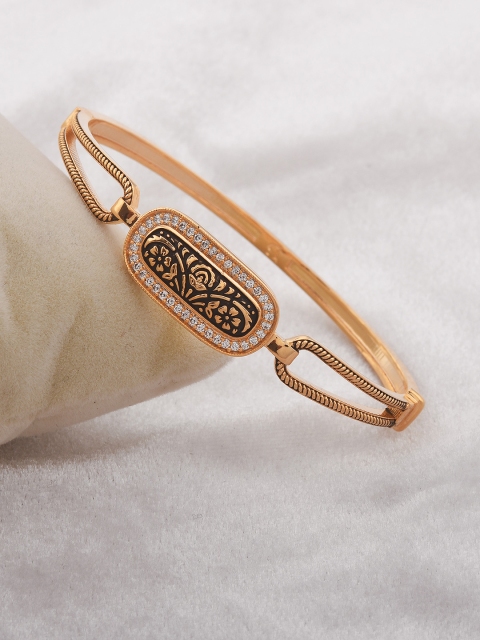 

Tistabene Gold-Toned Metal Gold-Plated Kada Bracelet