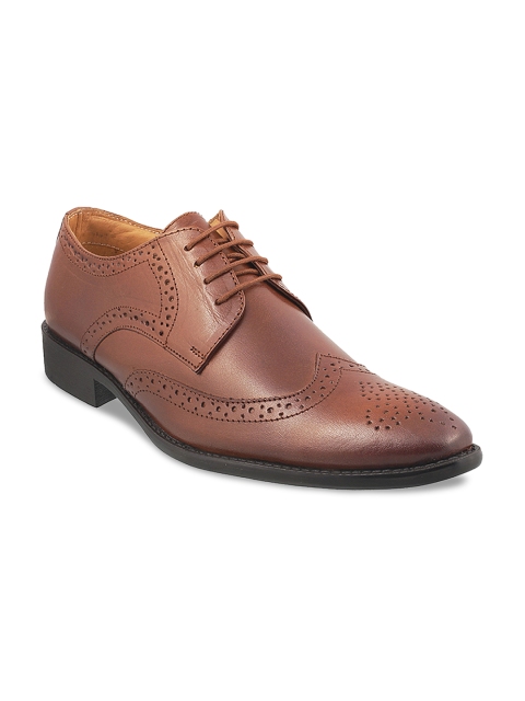 

Mochi Men Tan Brown Formal Leather Brogues