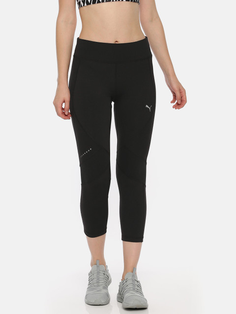 

Puma Women Black Run DRY-CELL Solid 3/4th Tights