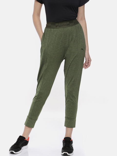 

Puma Women Olive Green Soft Sport Drapey Joggers