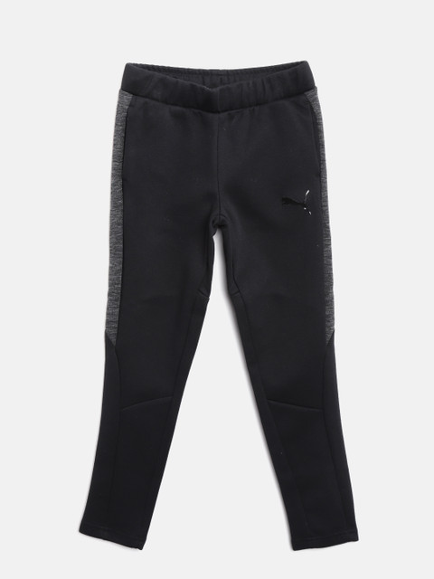 

Puma Boys Black Evostripe Solid Track Pants