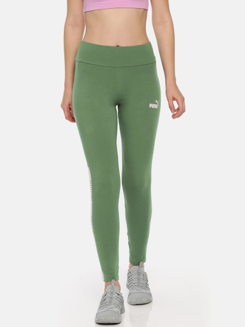 

Puma Women Green Tape Tight Fit Tights