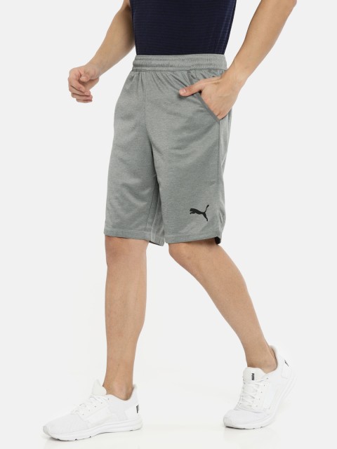 

Puma Men Grey Tec Sports Interlock Solid dryCELL Sports Shorts