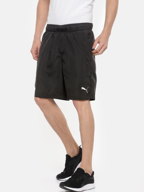 

Puma Men Black Solid Regular Fit A.C.E. Woven Sports Shorts