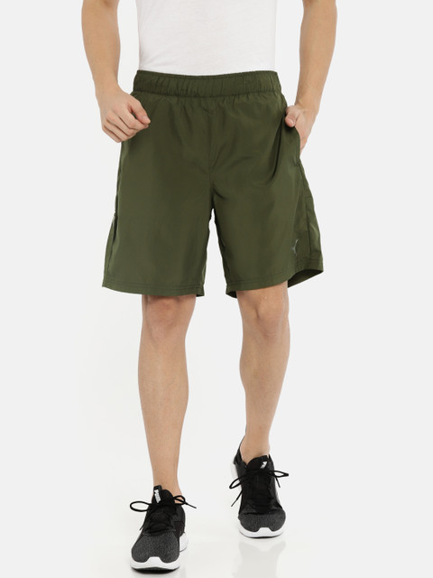 

Puma Men Olive Green Solid A.C.E. Woven dryCELL Training Sports Shorts