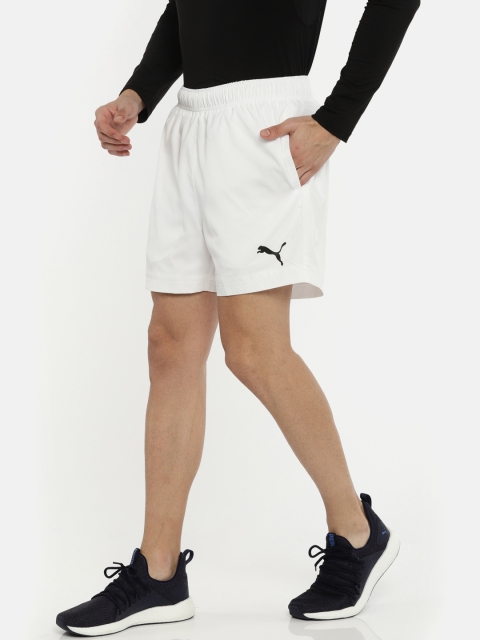 

Puma Men White ESS Active Woven 5'' Solid dryCELL Sports Shorts