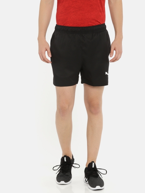 

Puma Men Black ESS Active Woven 5" Solid dryCELL Running Shorts