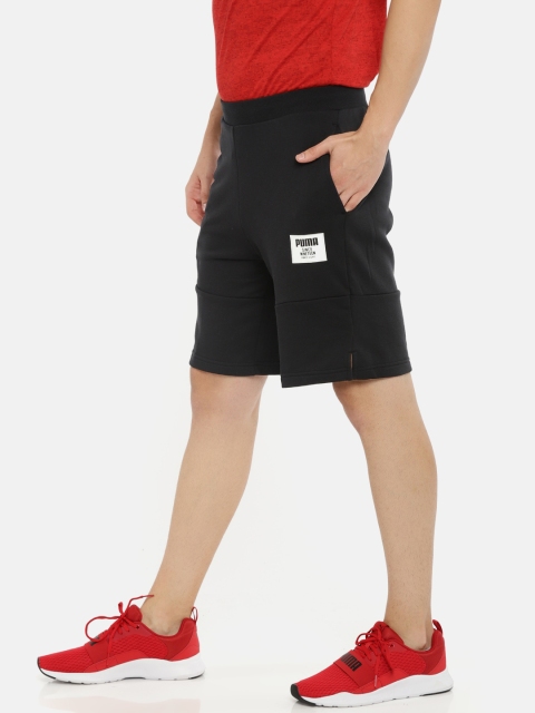 

Puma Men Black Rebel Block Solid dryCELL Sports Shorts