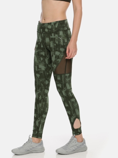 

Puma Green Printed Explosive 7/8 Graphic DRY-CELL Tights