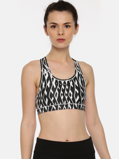 

Puma Black & White Printed 4Keeps Graphic Bra M Sports Bra 51699702