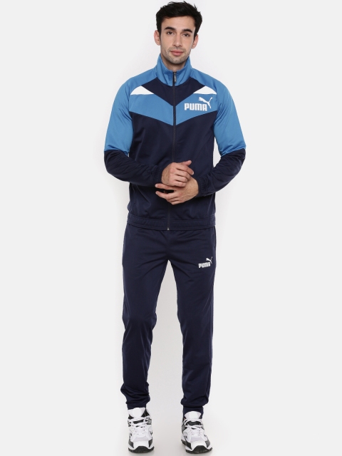 

Puma Navy Iconic Tricot Suit Cl Track Suit, Navy blue