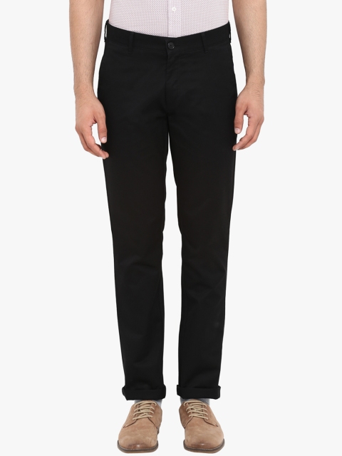 

ColorPlus Men Black Regular Fit Solid Chinos