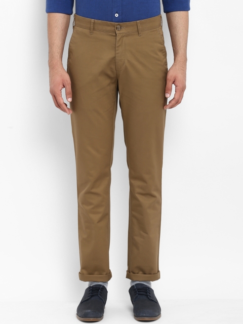 

ColorPlus Men Khaki Regular Fit Solid Chinos