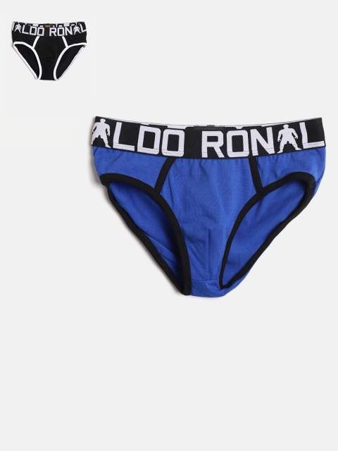 

CR7 Cristiano Ronaldo Boys Pack of 2 Solid Briefs 8400-6600-480-480, Black