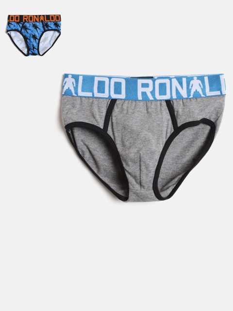 

CR7 Cristiano Ronaldo Boys Pack of 2 Briefs 8400-6600-487-487, Blue