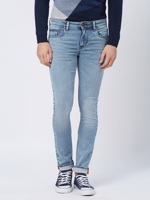 

Killer Men Blue Skinny Fit Mid-Rise Clean Look Jeans
