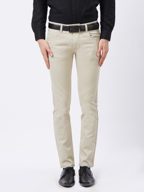 

Killer Men Cream-Coloured Slim Fit Mid-Rise Clean Look Jeans