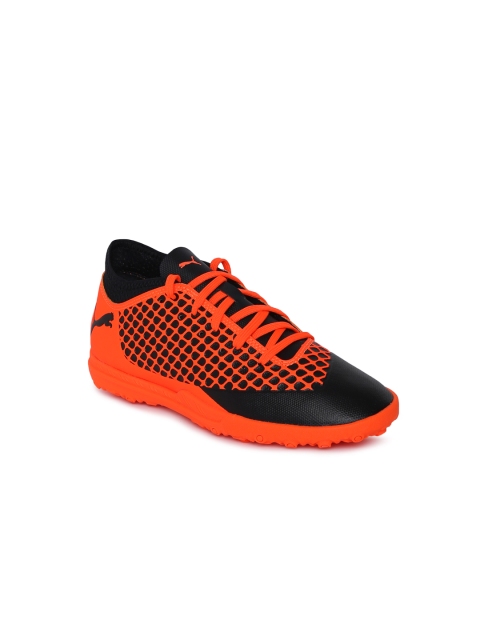 

Puma Boys Orange & Black FUTURE 2.4 TT Jr Football Shoes