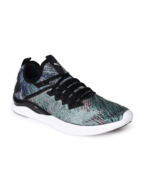 

Puma Women Blue & Black Ignite Flash Geo Running Shoes