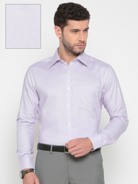 

Park Avenue Men Purple Slim Fit Self Design Formal Shirt