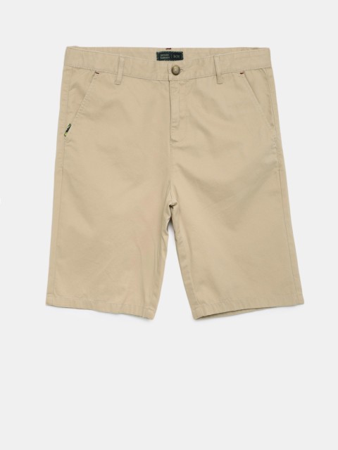 

Indian Terrain Boys Beige Solid Regular Fit Shorts