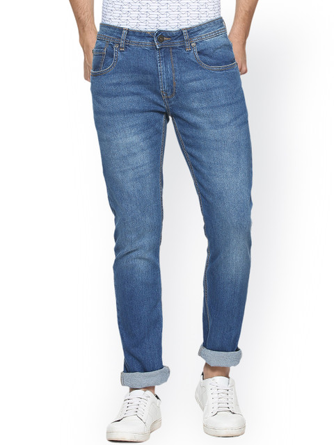 

Peter England Casuals Men Blue Skinny Fit Low-Rise Clean Look Stretchable Jeans