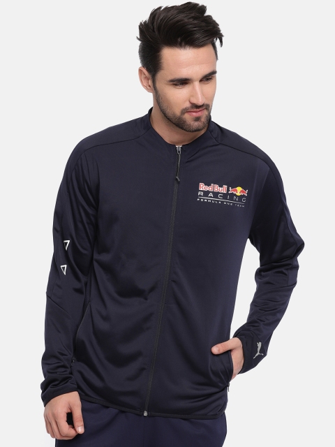 

Puma Men Navy Solid RBR T7 Track Sporty Jacket, Navy blue